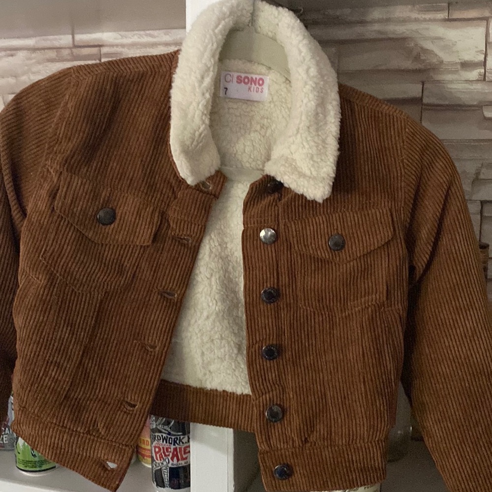 CI Sono Kids Corduroy jacket. Fleece lined